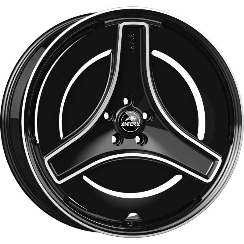 Cerchi in Lega ANTERA A303 Piano Black Diamond 5 fori 24\" 10X24 ET20 5x130