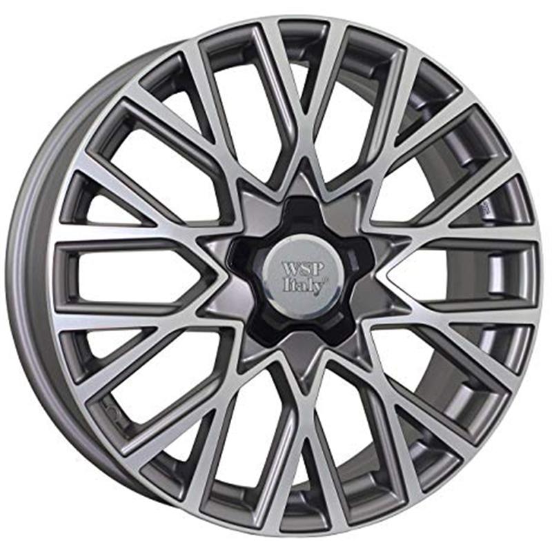 Cerchi in Lega WSP ITALY W168 Gran Sasso Matt Gm Polished 5 fori 18\" 7X18 ET40 5x110