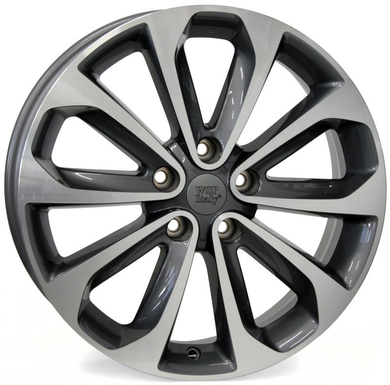 Cerchi in Lega WSP ITALY W1855 Vulture Anthracite 5 fori 17\" 6.5X17 ET40 5x114.3