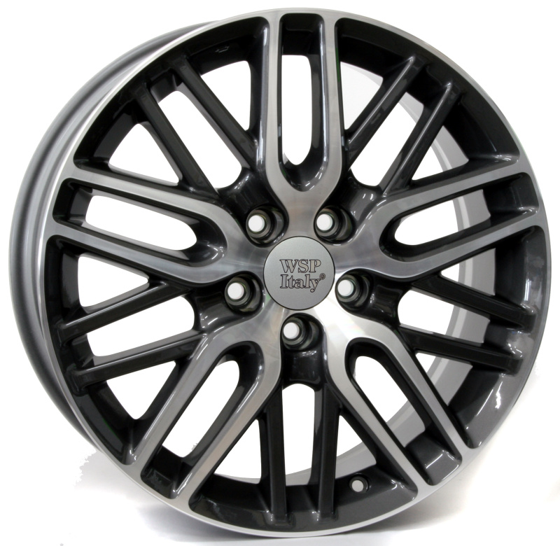 Cerchi in Lega WSP ITALY W2408 Imperia Anthracite 5 fori 17\" 7X17 ET55 5x114.3