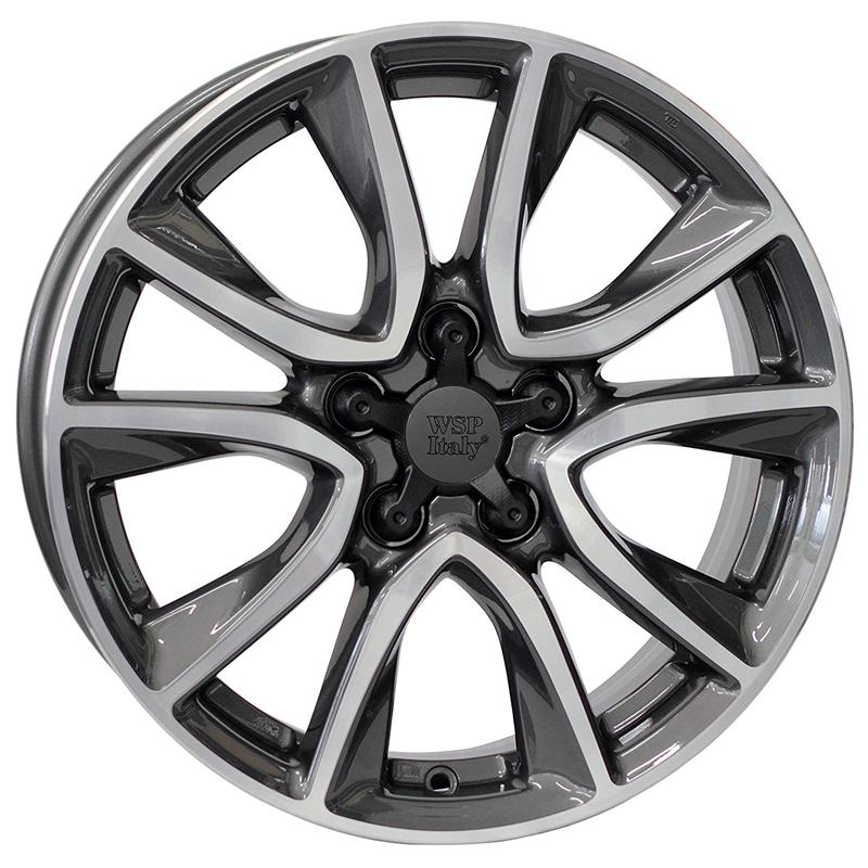 Cerchi in Lega WSP ITALY W2411 Gerda CR-Z Anthracite 5 fori 17\" 6.5X17 ET45 5x114.3
