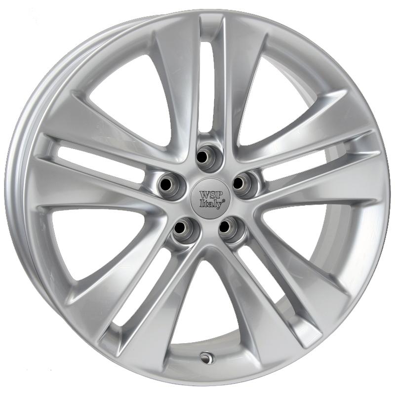 Cerchi in Lega WSP ITALY Kind25op07 Kind Hyper Silver 5 fori 17\" 7X17 ET42 5x105