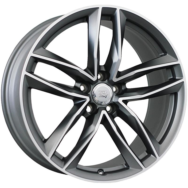 Cerchi in Lega WSP ITALY W570 Penelope Matt Gm Polished 5 fori 20\" 9X20 ET37 5x112