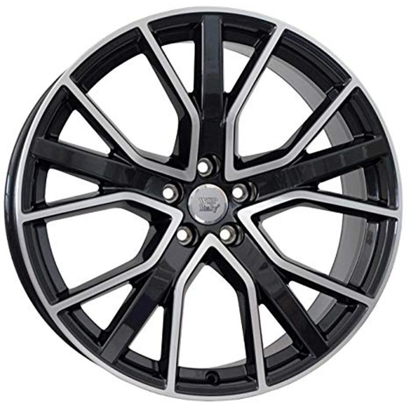 Cerchi in Lega WSP ITALY W571 Alicudi Glossy Black Polished 5 fori 21\" 8.5X21 ET30 5x112