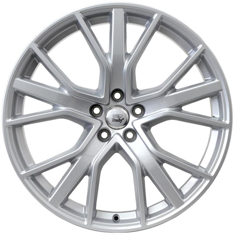 Cerchi in Lega WSP ITALY W571 Alicudi Silver Shine 5 fori 21\" 8.5X21 ET30 5x112