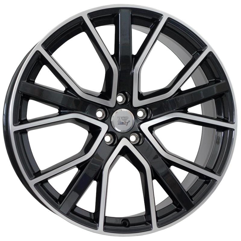 Cerchi in Lega WSP ITALY W572 Lipari Glossy Black Polished 5 fori 21\" 8.5X21 ET34 5x112