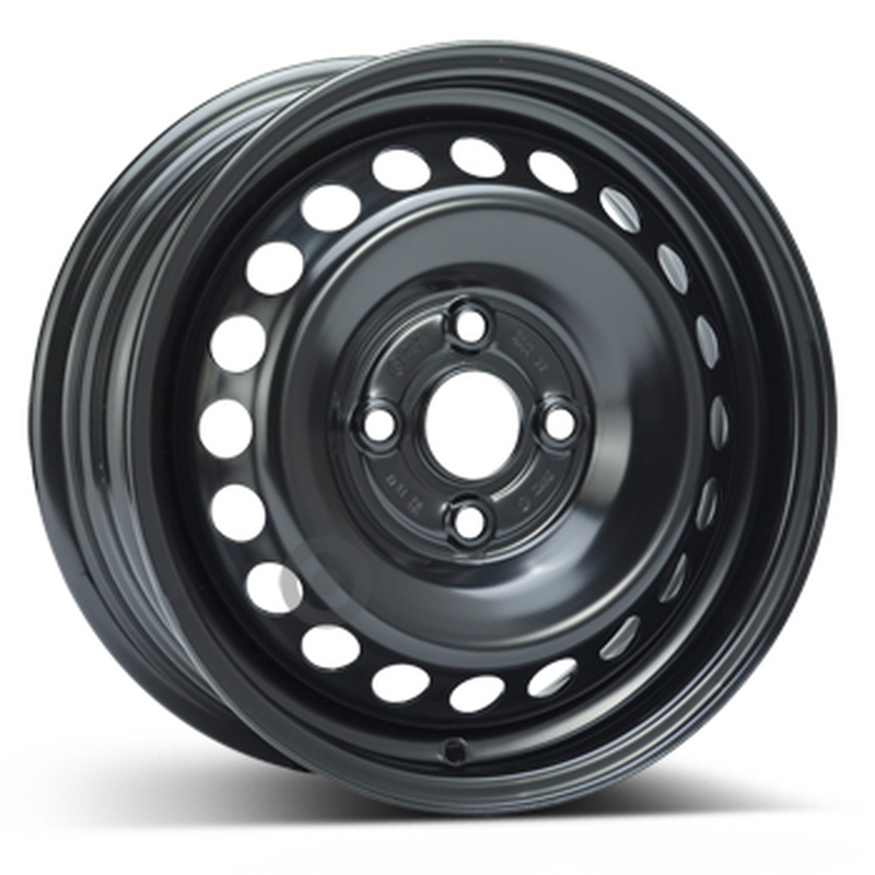 Cerchi in Lega KFZ ALCAR Steel Nero 4 fori 14\" 5.5X14 ET47 4x100