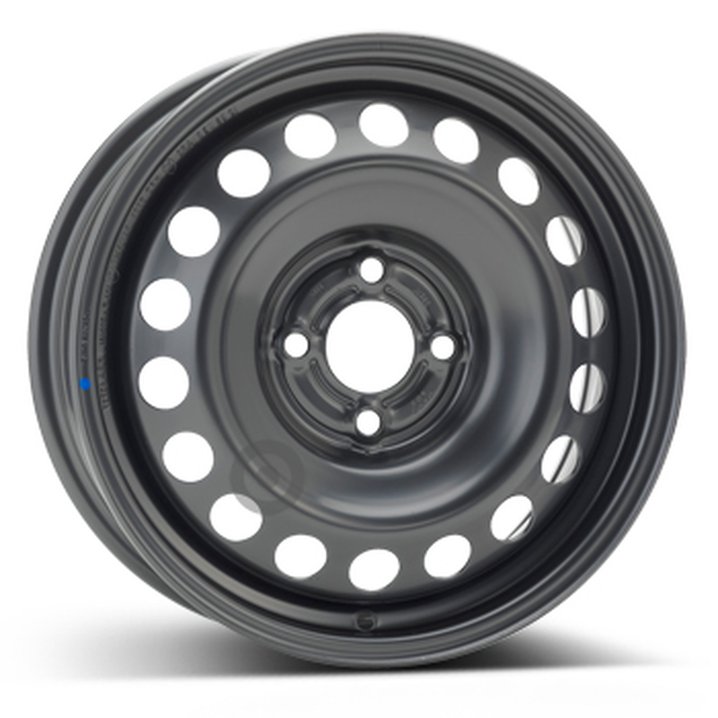 Cerchi in Lega KFZ ALCAR Steel Nero 4 fori 15\" 6X15 ET40 4x100