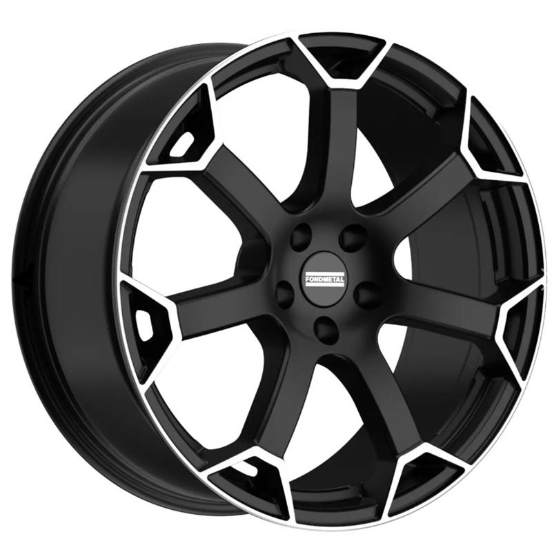 Cerchi in Lega FONDMETAL Zephyrus Matt Black Machined 5 fori 20\" 9X20 ET20 5x112