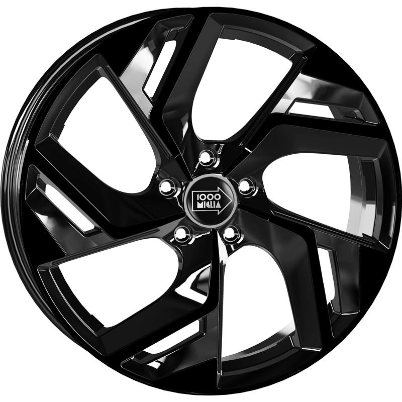 Cerchi in Lega MILLE MIGLIA Mm1031 Glossy Black 5 fori 18\" 7.5X18 ET45 5x108