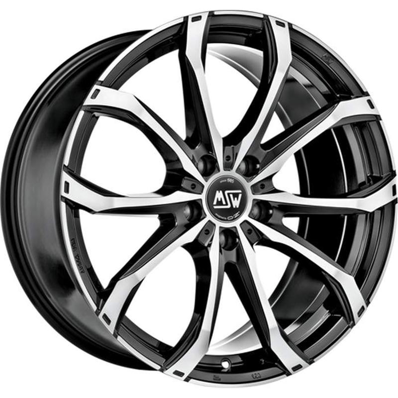 MSW Msw 48 Gloss Black Full Polished 5 fori 19 8X19 ET45