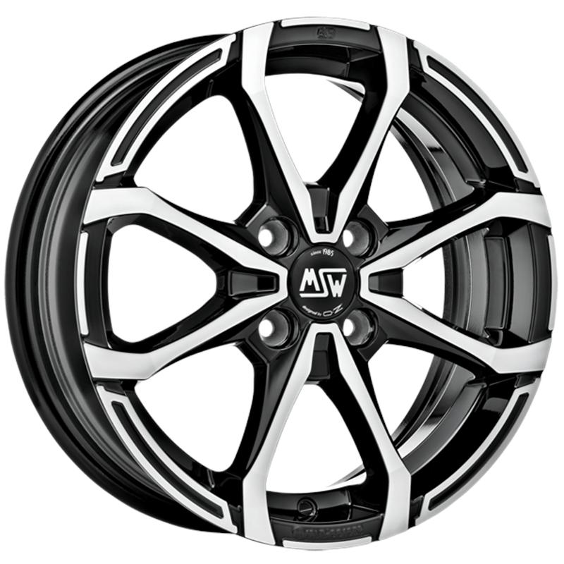 MSW Msw x4 Gloss Black Full Polished 4 fori 15 5 5X15 ET42