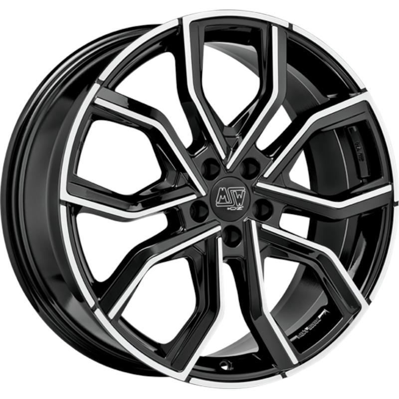 MSW Msw 41 Gloss Black Full Polished 5 fori 19 8X19 ET45