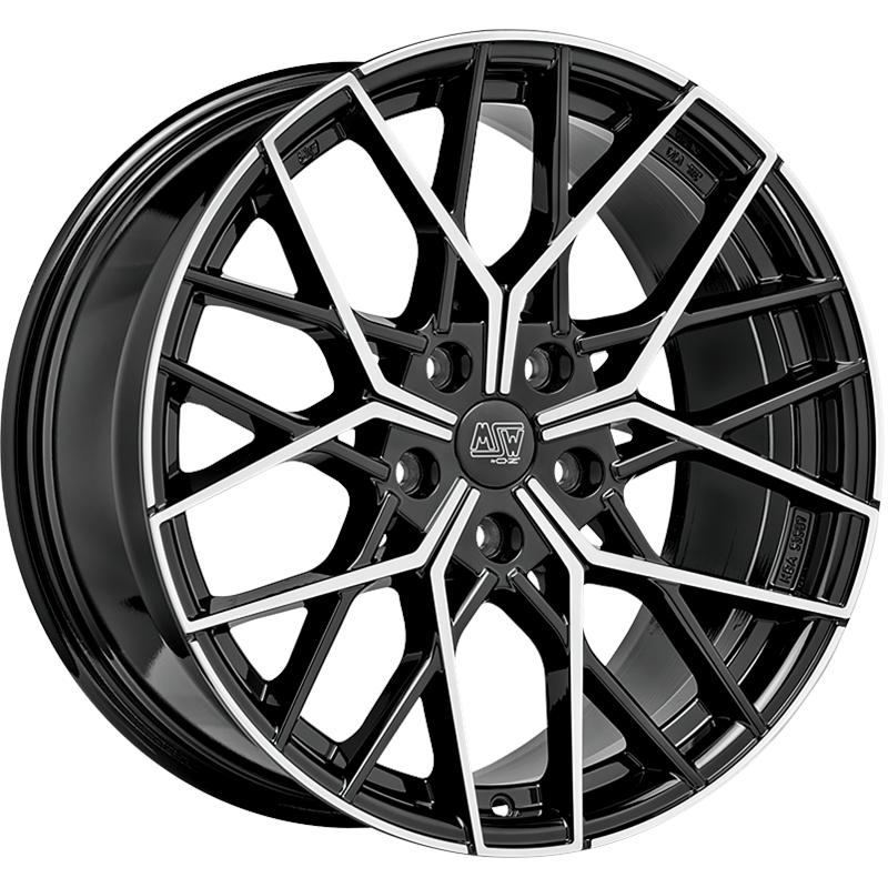 MSW Msw 74 Gloss Black Full Polished 5 fori 20 9 5X20 ET22