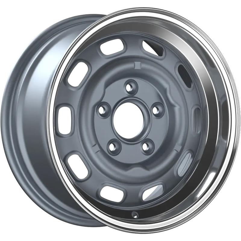 Cerchi in Lega FONDMETAL Lmz01 Matt Silver Machined Lip 5 fori 15\" 5X15 ET36 5x130