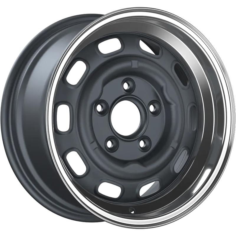 Cerchi in Lega FONDMETAL Lmz01 Matt Titanium Machined Lip 5 fori 16\" 6X16 ET36 5x130