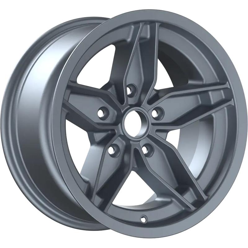 Cerchi in Lega FONDMETAL Str16 Matt Silver 5 fori 16\" 8X16 ET10.6 5x130