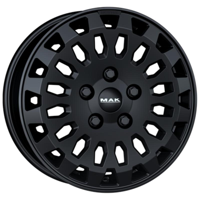 Cerchi in Lega MAK Overland Matt Black 5 fori 17\" 7X17 ET60 5x120