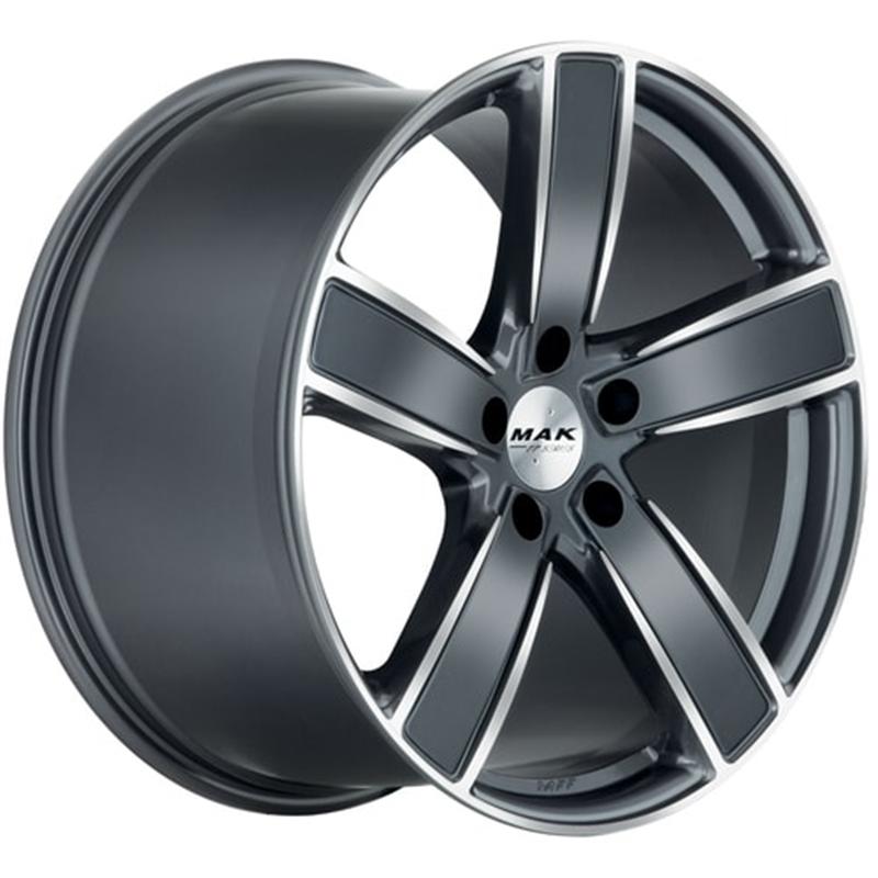 Cerchi in Lega MAK TurismO-D Gun Metallic Mirror 5 fori 20\" 10.5X20 ET64 5x130