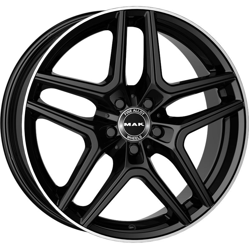 Cerchi in Lega MAK Aurum Gloss Black Mirror Ring 5 fori 19\" 8X19 ET33 5x112