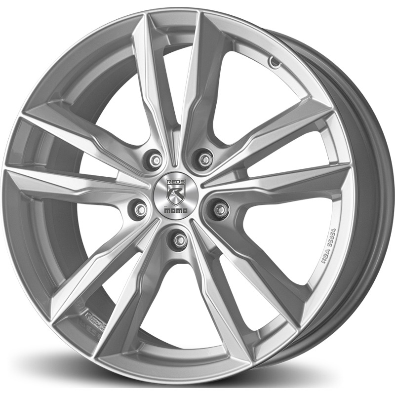 Cerchio MOMO WHEELS Reds Fast Argento Lucido 5 fori 16\" 6.5X16 ET40 5x108