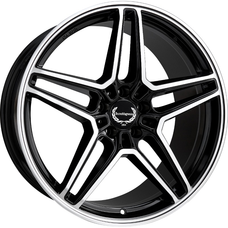 Cerchi in Lega TECNOMAGNESIO Tmg11 Black Mirror 5 fori 19\" 8X19 ET45 5x112