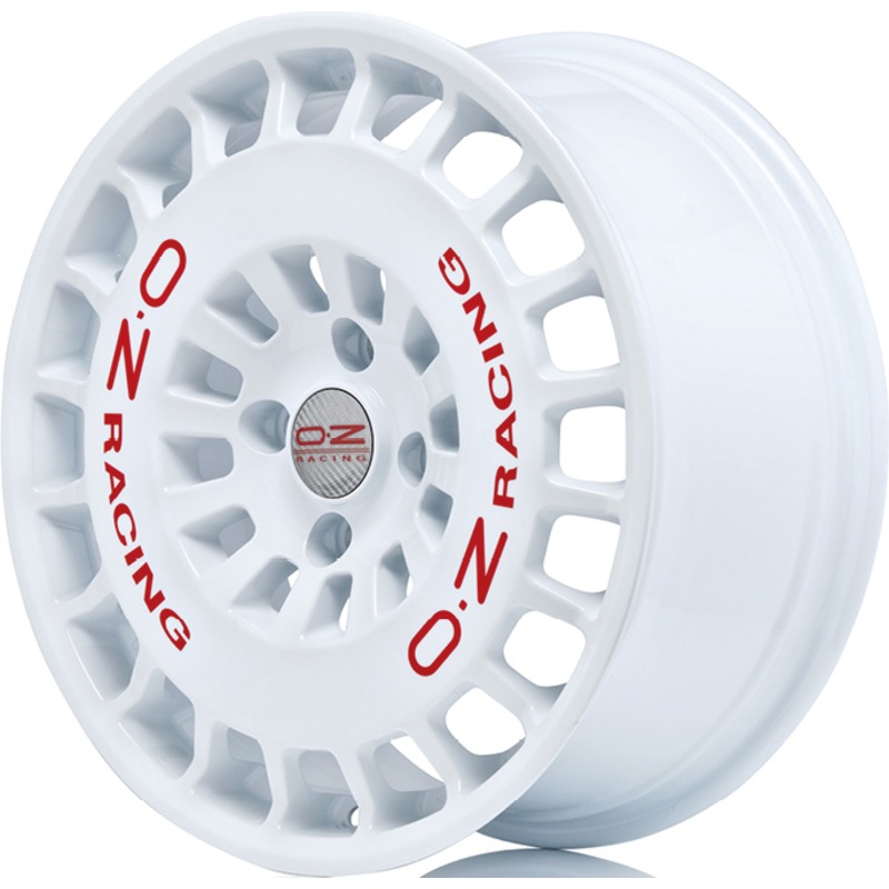Cerchio OZ RACING Rr40 Race White Red Lettering 4 fori 17\" 7.5X17 ET38 4x108