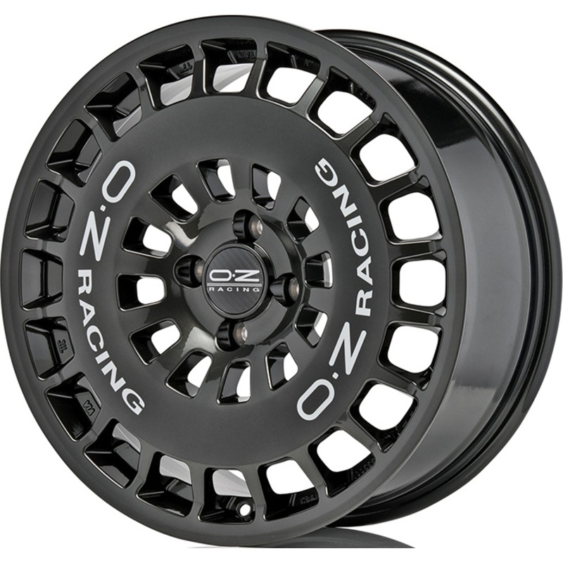 Cerchio OZ RACING Rr40 Hyper Titanium Silver Lettering 4 fori 17\" 7.5X17 ET38 4x108